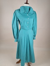 Vestido de cintura vintage 1930s 1940s Tiffany azul algodão camisa comprar usado  Enviando para Brazil