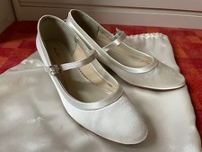 Brautschuhe größe creme gebraucht kaufen  Celle