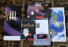 Antigo Final Fantasy III 3 SNES Na Caixa Com Cartaz Manual Mapa Autêntico Testado  comprar usado  Enviando para Brazil