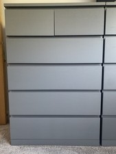 Ikea malm grey for sale  UK
