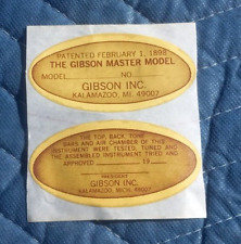 Gibson mandolin labels for sale  Simpsonville