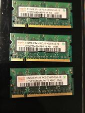 Memória RAM 1.5GB DDR2 Hynix PC667 SO-DDR2 Notebook (3x512MB) comprar usado  Enviando para Brazil