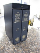 The Compact Edition of the Oxford English Dictionary 2 Volume Set w/ Magnifier comprar usado  Enviando para Brazil