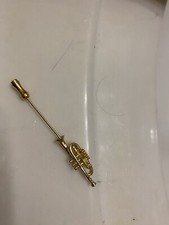 Broche bastão trompete antigo - tom dourado comprar usado  Enviando para Brazil