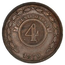 Paraguay centesimos 1870 usato  Lodi