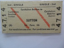 Brb railway ticket for sale  RYDE