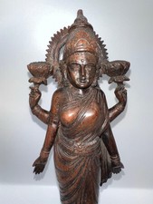 Lakshmi statue wooden for sale  SALTASH