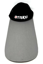 Boné de malha extra longo 12" Bill Otaku, cinza, Snapback, bordado, exclusivo/raro comprar usado  Enviando para Brazil