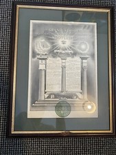 Masonic certificate 1947 for sale  NOTTINGHAM