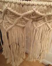 Natural macrame fringed for sale  LONDON