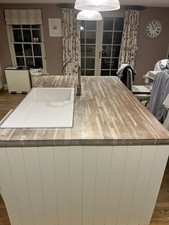Wooden worktop island for sale  NEWMARKET