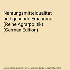 Nahrungsmittelqualitat gesunde gebraucht kaufen  Trebbin