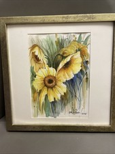 Sunflowers original watercolor for sale  Miami