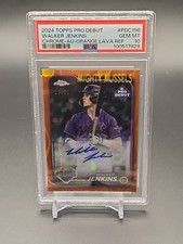2024 Topps Pro Debut Walker Jenkins AUTO Orange Lava Ref #/25 PSA 10  , usado comprar usado  Enviando para Brazil