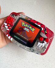 Nintendo Gameboy Advance GBA Game Boy AGB RETROILUMINADO IPS Groudon impressão UV personalizada comprar usado  Enviando para Brazil