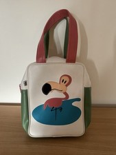 Usado, 2003 Paul Frank Flamingo Baguette Bolsa de Mão Alça Dupla Rara comprar usado  Enviando para Brazil
