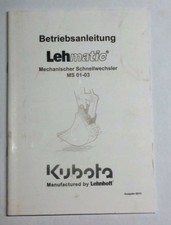 Bedienungsanleitung lehmatic m gebraucht kaufen  Ellwangen (Jagst)