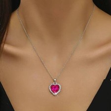 Heart crystal pendant for sale  LONDON