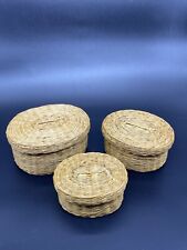 Vintage straw baskets for sale  NUNEATON
