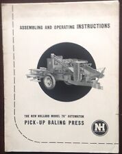 Instructions new holland for sale  CALDICOT