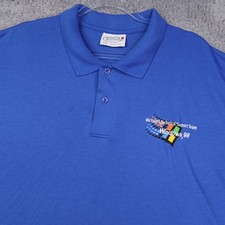 Usado, Camisa polo masculina vintage Microsoft Windows 98 equipe de suporte técnico 3XL azul EUA comprar usado  Enviando para Brazil