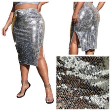 Silver skirt size for sale  KING'S LYNN