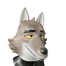 Máscara de látex The BAD GUYS Mr.Wolf filme adereços de vestir com cauda comprar usado  Enviando para Brazil
