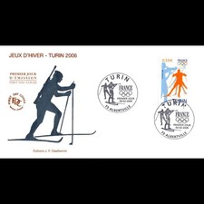 FDC JF - J.O. d'hiver de Turin - oblit Albertville 4/2/06 comprar usado FDC JF - J.O. d'hiver de Turin - oblit Albertville 4/2/06 comprar usado  Enviando para Brazil