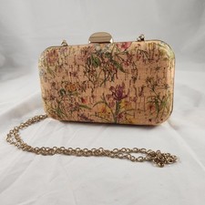 Bolsa de ombro conversível forrada de cetim 8"x5" estampada floral bolsa clutch comprar usado  Enviando para Brazil