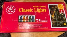Luzes clássicas GE 50 cordas-a-longas com capas transparentes multicoloridas de bloqueio comprar usado  Enviando para Brazil