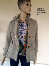 Manteau capuche beige d'occasion  Villeneuve-Loubet