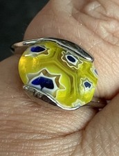 Yellow murano art for sale  LIVERPOOL