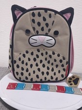 Skip Hop Zoo ~ Lancheira Estampa de Leopardo com Berloque de Pata de Gato Pré-escolar Rosa Bronzeado comprar usado Skip Hop Zoo ~ Lancheira Estampa de Leopardo com Berloque de Pata de Gato Pré-escolar Rosa Bronzeado comprar usado  Enviando para Brazil