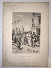 Splendida litografia veneziana usato  Gaggiano