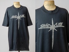 Camiseta de algodão preta vintage anos 90 Sonic Youth "Sonic Life" comprar usado  Enviando para Brazil