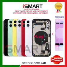 SCOCCA POSTERIORE COMPLETA PER IPHONE 11 FLEX+FRAME VETRO BACK COVER HOUSING na sprzedaż  Wysyłka do Poland