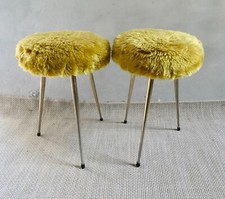 Paire tabourets moumoute d'occasion  Mortrée