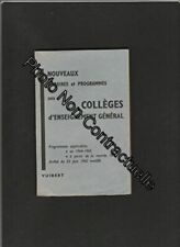 Horaires programmes colleges d'occasion  Joinville