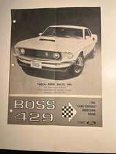 mustang brochure 1969 for sale  Pinopolis