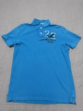 Camisa polo verdadeira vintage Y2K Hollister cali surfista skatista menino tamanho G estampa dupla comprar usado  Enviando para Brazil