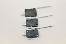 3 x MICRO INTERRUPTOR SWITCH KW3-OZ KW3-0Z PALANCA NO 16A 125/250VAC T120 T85 segunda mano  Embacar hacia Argentina