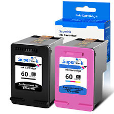Usado, Cartuchos de tinta 2PK para HP 60XL Deskjet D2560 D2660 F4238 F4480 F4580 preto+cor comprar usado  Enviando para Brazil