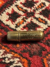 Estojo de sabonete vintage Hudsons década de 1920 latão publicidade bordado conjunto de costura kit anos 20, usado comprar usado  Enviando para Brazil