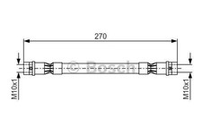 476404H, BOSCH, Bremsschlauch Vorderachse beidseitig für VW, 1987476404, usado comprar usado  Enviando para Brazil