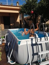 Piscina rettangolare intex usato  Gragnano