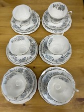 Royal Albert Silver Maple conjunto de 6 trios - xícara de chá pires prato lateral comprar usado  Enviando para Brazil