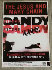 The Jesus And Mary Chain concert poster - Edinburgh 2015 tour - gig memorabilia. comprar usado  Enviando para Brazil