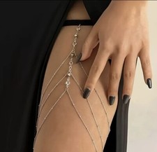 Beinkette strasssteinen gebraucht kaufen  Dormagen