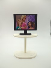 TV de pantalla plana BARBIE - Soporte de televisión blanco - Muebles de salón segunda mano  Embacar hacia Mexico