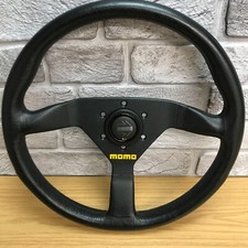 Volante de couro preto genuíno Momo Mod 78, 340 mm.   8D comprar usado  Enviando para Brazil